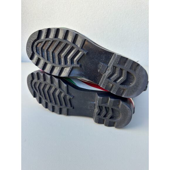 Gap Size 6 Rain Boots Multi colored Stripe Tall Rubber - Picture 6 of 8